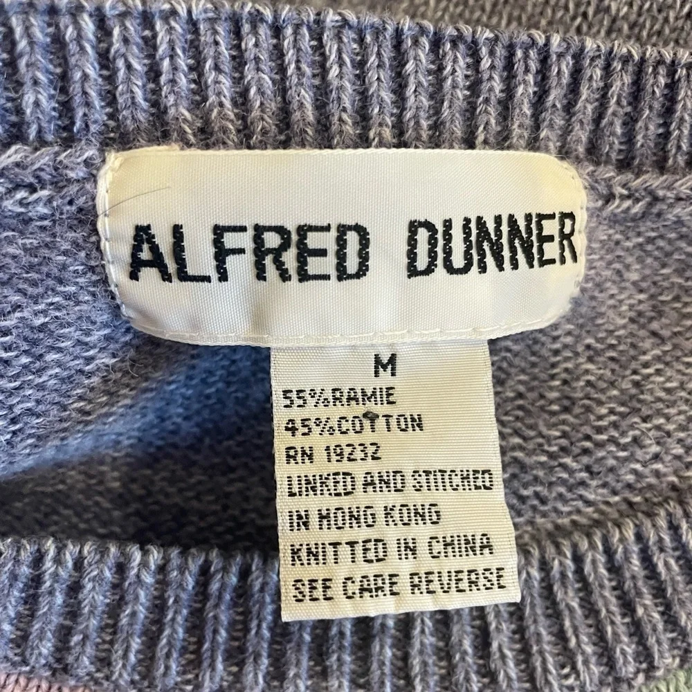 Alfred Dunner multicolor embroidered beaded accent short sleeve sweater medium